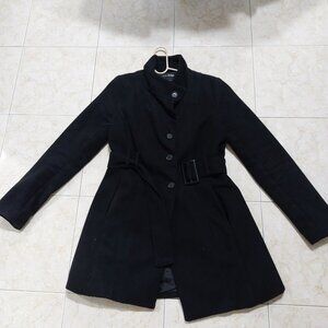 Outer Edge Warm Winter Jacket Matching Belt Size MEDIUM Easy Fits Black